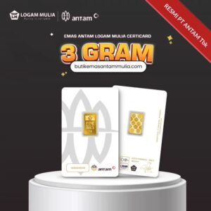 Emas ANTAM Logam Mulia Certicard - 3 gr